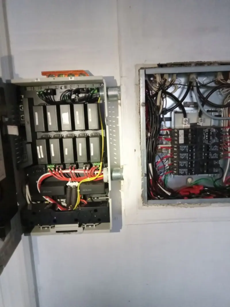 Electrical panel upgrade completed for Ring Doorbell Installation in Hubbard